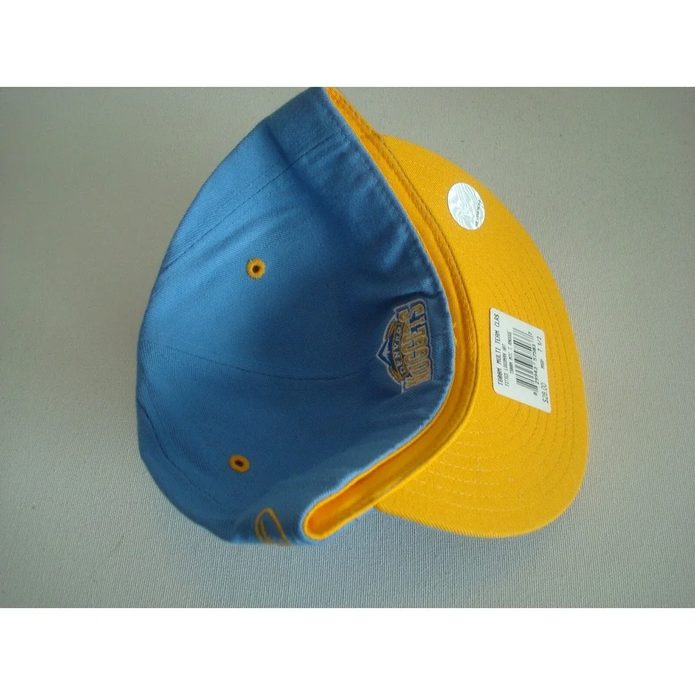 DENVER NUGGETS NBA LOGO REEBOK   FITTED SZ 7 1/2  ‎ GOLF HAT CAP VINTAGE EE2